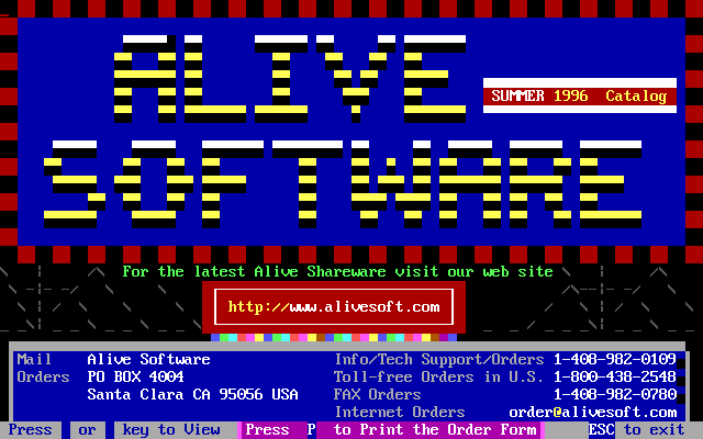 Alive Software catalog
