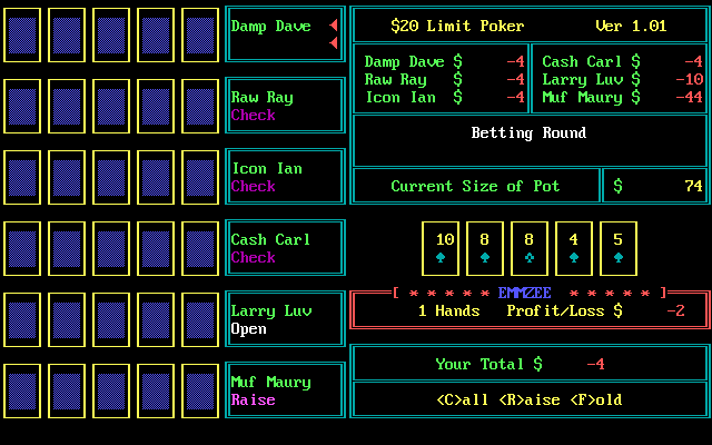 Draw Poker screenshot