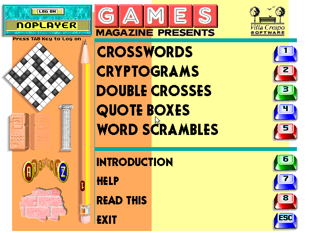 Games Magazine Presents Word Puzzles screenshot