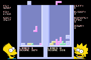 Simpsons Tetris screenshot