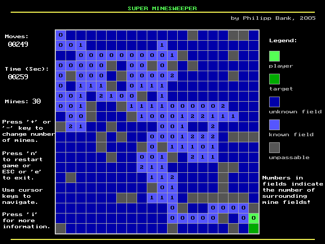 Super Minesweeper screenshot