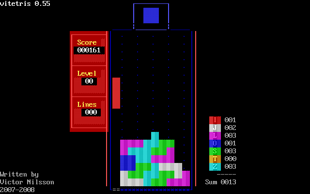 Vitetris screenshot